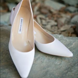 Manolo Blahnik White shoes